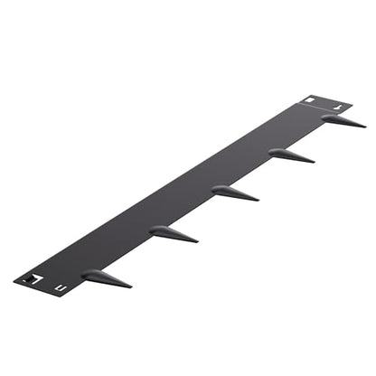 VEVOR Steel Landscape Edging, 5 Packs 39 x 4 in Rust-Resistant Metal Landscape Edging, Bendable Garden Edging Border, Heavy Duty Lawn Edging, Easy-to-Install, Flower Bed Yard Pathway Divider Dark Gray - size: 39" L x 4" H, style: Upgraded version(Black)
