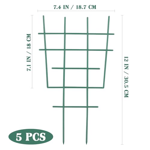 DOITOOL 12 Inch Small Plant Trellis for Potted Plants, 5-Pack