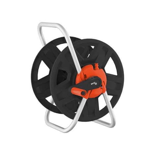 Water Hose Reel,Holds 60-80 Ft of 5/8" Hose - color: Orange