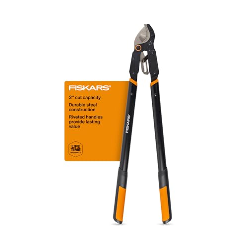 Fiskars 32" Ratchet Drive Garden Anvil Loppers, 2" Cut Capacity - style: 32" Ratchet Anvil