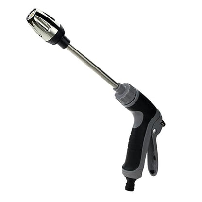 High Pressure Extension Wand Car Wash Sprinkler 360 Rotating Spray Modes Garden Hose Nozzle for Car and Garden Watering - color: Black