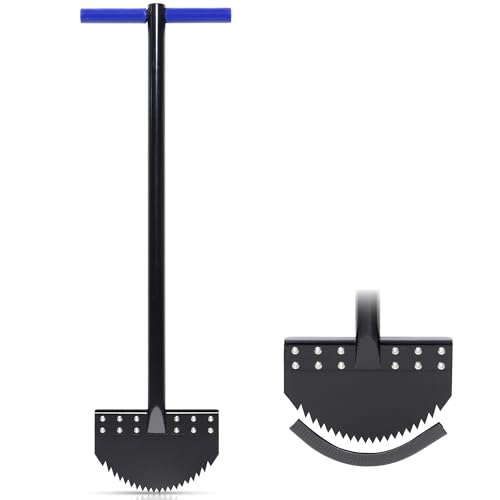 One-Piece 40in Manual Edger Lawn Tool with Spring Steel Blade - size: 40" One-piece