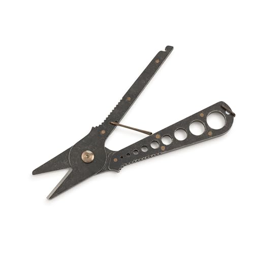 Barebones Herb Harvest and Strip Tool - Stainless Steel with Copper Accents - Your All-in-One Culinary Companion (Tumbled Black) - color: Tumbled Black