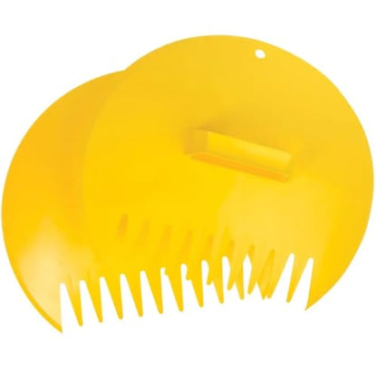 Rocky Mountain Goods Classic Leaf Scoops - Yellow Collector Leaf Grabbers with Handles for Easy Yard Cleanup - Claw Rake Tips for Gathering and Scooping Leaves and Grass