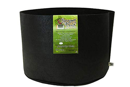 Smart Pots 200-Gallon Smart Pot Soft-Sided Container, Black - color: Black, size: 200-Gallon