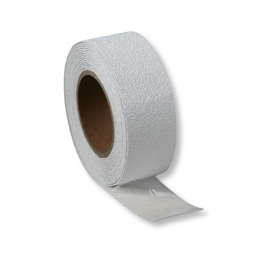 Reflective Pavement Marking Tape Slip-Resistant and Durable, Heavy-Duty Rubber Base for Outdoor Applications, Perfect for Driveways, Walkways, and Parking Areas (White, 2 Inch X 18 Feet) - color: White, size: 2 Inch x 18 Feet