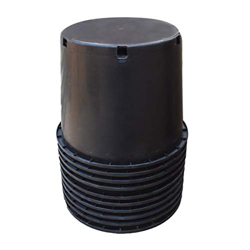 Plant Nursery Pot 7 Gallon Plastic Garden Planter Pots Flower Seedling Injection Molded Container Seed Starting Large Pot Set for Indoor Outdoor Plants Seedlings Vegetables - size: Standard 7 Gallon
