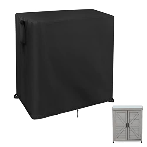 32 Inch Outdoor Potting Bench Cover for Patio Garden Cabinet with Storage