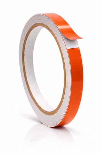 WOD Engineering Grade Retro Reflective Tape Orange, 1/2 inch Wide x 30 ft. Outdoor Waterproof Safety Reflector for Autos, Bikes, Camper, RV, Boat Striping, and Traffic Signage Marking - color: Orange, size: 1/2 Inch