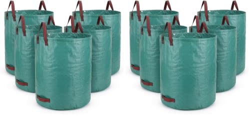 10-Pack 72 Gallons Garden Bag Heavy Duty Gardening Bags, Lawn Pool Garden Leaf Waste Rubbish Plants Grass Bag (5 X 72Gallons) - size: 5 Count (Pack of 2)