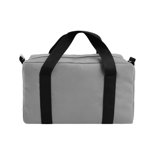 Small Tool Bag, Close Top Wide Mouth Tool Organizer Bag, Large Tool Bags - color: Gray, size: 16 Inch