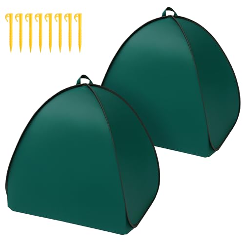 2 Pcs Pop Up Shrub Covers Frost Protection Tent, 22" x 22" x 22" Winter Plant Cover Freeze Protection, Warm Garden Plant Protector Tent for Protecting Outdoor Shrub Fruit Potted Plants from Snow & Ice - color: 22 x 22 x 22 inch