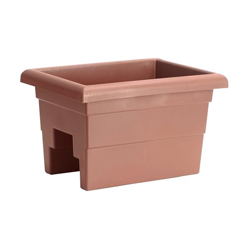 Root & Vessel Countryside Railing Planter Box, 16 Inch, Terra - color: Terra, size: 16 Inch