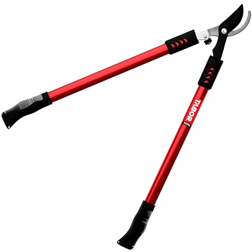 TABOR TOOLS GL16A Bypass Lopper, Classic 28 Inch Tree Trimmer & Branch Cutter, Heavy Duty Tree Pruner with 1 1/4 Inch Clean Cut Capacity, Chops Branches with Ease - style: GL16A Classic 28 Inch Bypass Lopper