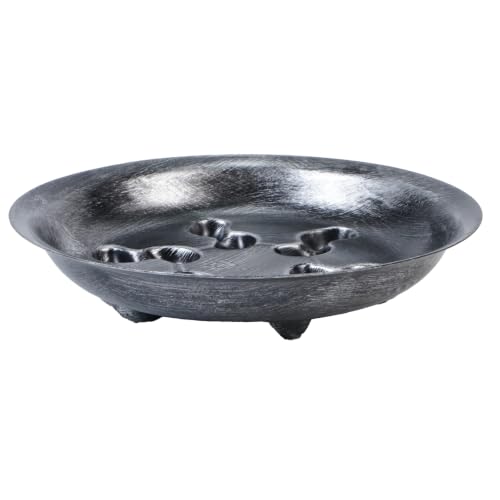 4 Pack Heavy Duty Black with Silver Plastic Plant Saucer Sturdy Pot Tray Plant Drip Trays Drip Trays for pots,Plant Water Catcher Tray,Plant Pot Saucers (8 INCH) - color: Silver, size: 8 inch