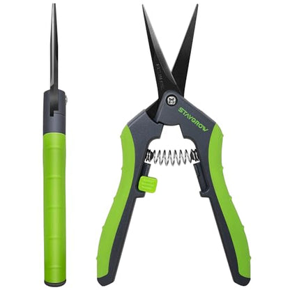 6.5" Gardening Scissors, Ultra Sharp Plant Trimming Scissors - size: 6.5 Inch Straight*2