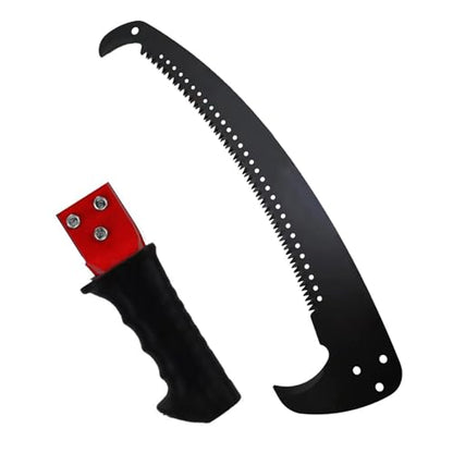 Hand Pruning Saw RazorTOOTH，Extension Pole Tree Trimmer Saw Attachment（Head） ， Curved Blade Hand Saw，Can Cut Branches With a Diameter Of 7 Inches.23.4in With handle - size: 23.4in With handle