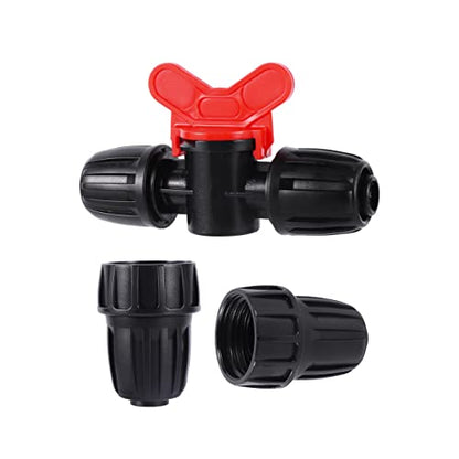 20 Pcs 1/2 inch Irrigation Tubing Fittings Barbed Locked Connectors - size: 1/2 inch Irrigation Fittings kit - B