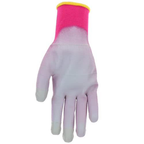 MUD Smart, Polyurethane Coating, Abrasion Resistance, Breathable, Touchscreen Compatible, Rasberry, Medium (028R/M)