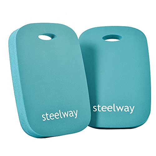 Extra Thick Kneeling Pads, Knee Pad Cushion for Yard Work, Gardening, Yoga, Exercise, Floor Kneeler for Baby Bath, Comfortable Foam Mats to Kneel On, 15.4 x 10.4 x 1.3inch, Blue (2)