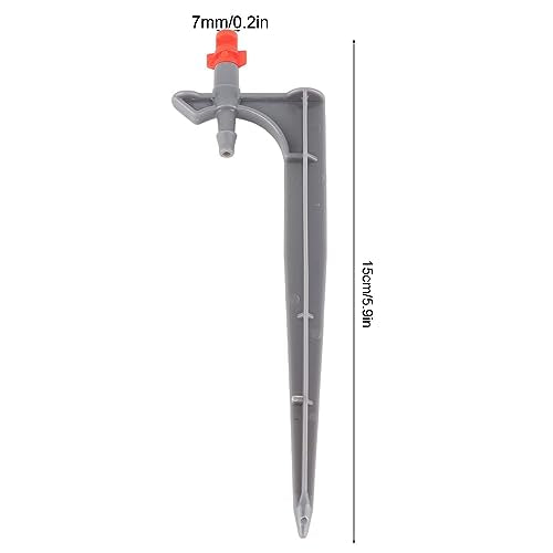 Garden Irrigation System, 20Pcs/Bag Irrigation Dripper with Ground Insert Fruit Tree Drip Irrigation Emitters for for 1/4" Drip Irrigation Tubing(360 Degree with Plunger) - size: 360 degree with plunger