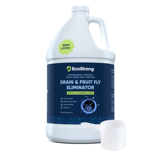 Fruit Fly Drain Treatment | Drain Fly Eliminator | All-Natural, Eliminates Gnats, Sewer Flies and More - Works in All Drains - 1 Gallon - size: 128 Fl Oz (Pack of 1)