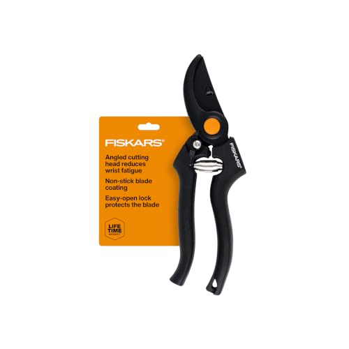 Fiskars Professional Bypass Pruning Shears, Garden Tools, 1" Cut Capacity - style: Professional Bypass