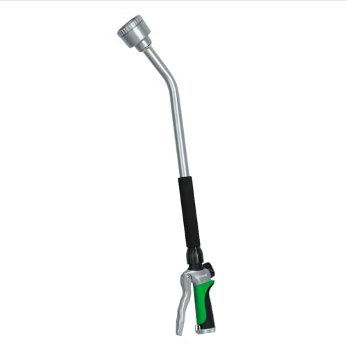 RESTMO 24 Inches Long Watering Wand for Garden Hose, Full Shower Spray Wand - color: Green