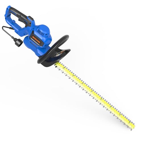 GARCARE Electric Hedge Trimmer Corded Powerful 4.5Amp 24-Inch Hedge Shears - color: black