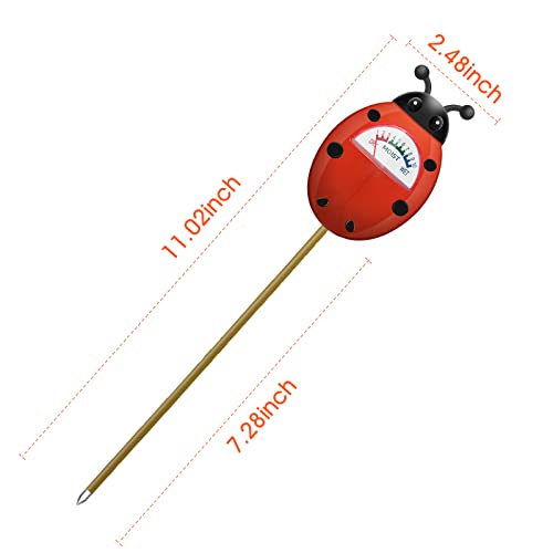 UNIWA Soil Moisture Meter, Plant Moisture Meter, Gardening Tool Kits for Plant Care - color: Red 2Pack
