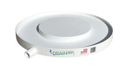 Drain Away White 15.5 Inch Plant Saucer Heavy Duty Drain Tray for Large Pots Indoor Outdoor Waterproof UV Resistant | Protect Floors Decks | 12in 15in 22in | White Gray Terra Cotta Black - color: White, size: 15.5 x 15.5 x 1.5 inches