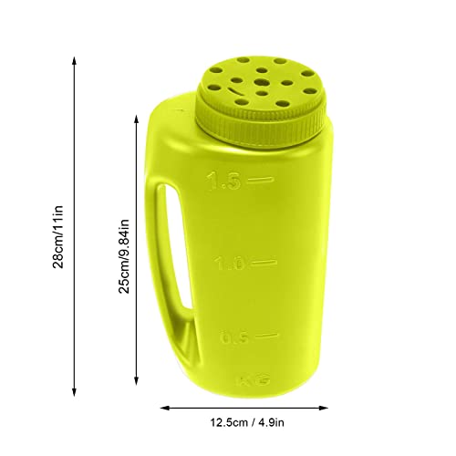 Hand Shaker Spreader, Green, 2L Plastic Salt and Seed Spreader - color: Green