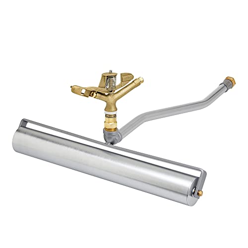 Underhill RollerPro 22-Inch Portable Sprinkler System Base with 1-Inch Full Circle Brass Impact Sprinkler, 1-Inch FHT x 1-Inch FPT, A-RP221-SI100F - size: 1", style: Full Circle