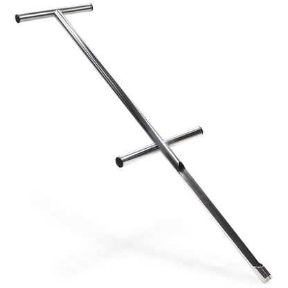 Varomorus Soil Sampler Probe 36" Stainless Steel Tubular T-Style Handle with Footsteps. - size: 36in