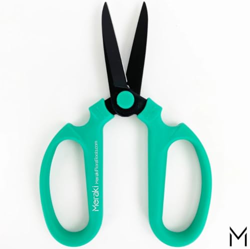 Garden Pruning Shears Scissors Carbon Steel Blades 7.6 Inch, Echinops - Teal - style: 7.6 inch Teal