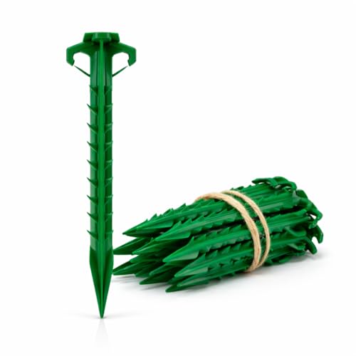 8 in Tent Stake, Landscape Stake, sod Staple for Camping, Straw Blanket, Weed Barrier, Landscape Fabric (10-Pack)