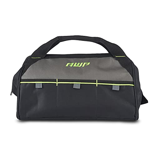 AWP Tool Bags, Premium Tool Bag, Black, Durable Tool Tote, for Professionals and Contractors - size: 15 Inch, style: Tool Bag