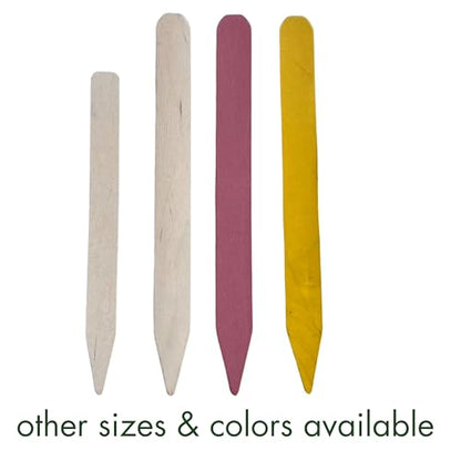 100% Natural Wood Plant Markers - 10 Inches Tall - for Field and Garden Use - Eco-Friendly & Sustainable Plant Identification - Made in USA - (Pack of 25)