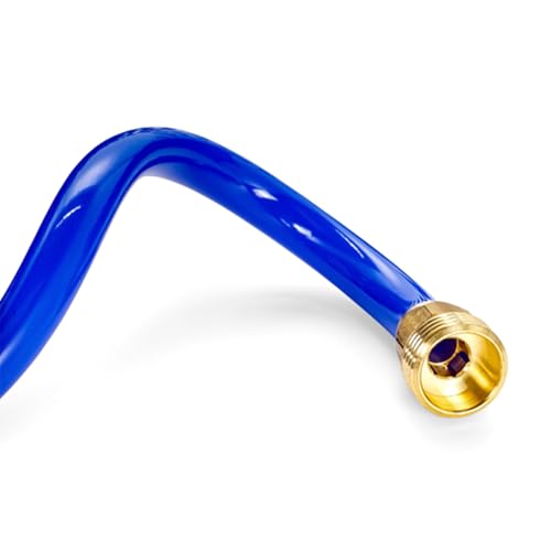 Camco Self-Coiling Water Hose with Brass Fittings, 40 Ft, 0.5 In ID, 41985 - style: 40' Coiled Water Hose