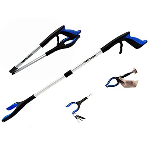 Grabber Reacher Tool - 32” Reacher Grabber Tool with Strong Magnetic and Swivel Head - Heavy Duty Pick Up Stick Grabbers for Seniors, Trash, Surgery Recovery Must Haves Gifts(Blue) - size: Dark Blue (Pack of 1)