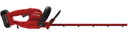 CRAFTSMAN V20 Cordless Hedge Trimmer with Battery and Charger Included, 20 in. Blade, Rechargeable Bush Trimmer Cordless, Lightweight (CMCHT810C1) - style: 20V Trimmer Kit