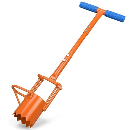 Bulb Planter Tool ,long planter | 5-in-1 Lawn bulb Auger for Planting Bulbs & Sod Cutting | for Tulips bulbs, Daffodil bulbs, Iris | Easy Digging Holes | Save Time & Back Strain (Bulb planter-middle)