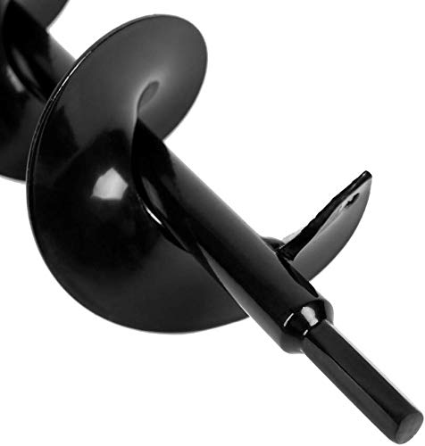 ERYTLLY Bulb Planter, Auger Spiral, Garden Planter Tool 3 x 12 inch,Rapid Umbrella Hole Digger for Planting Bulb Seedlings Bedding Tulips, and Digging Weeds Roots - size: 3*12inch