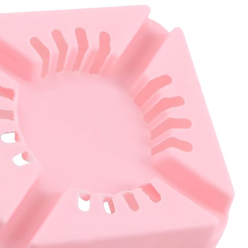 HOIGON 100 Pack 2.75 Inch Pink Square Nursery Pot, 7cm Thickened Plastic Nursery Pots with Drain Holes Trays, Small Square Planting Containers Bulk Set for Seedling Flower Tomatoes Basil - color: Pink