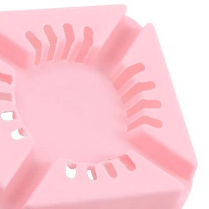 HOIGON 100 Pack 2.75 Inch Pink Square Nursery Pot, 7cm Thickened Plastic Nursery Pots with Drain Holes Trays, Small Square Planting Containers Bulk Set for Seedling Flower Tomatoes Basil - color: Pink