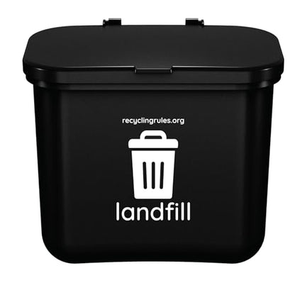 Hanging Wastebasket for Trash - size: Qty 1 Landfill