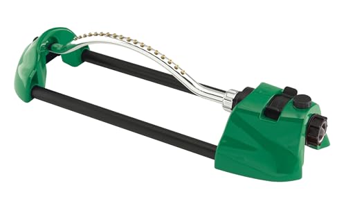 Dramm Nozzle Jets, Green 15004 ColorStorm Premium Metal Oscillating Sprinkler with Brass - color: Green