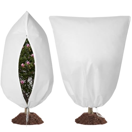 Plant Covers Freeze Protection 63"x71" ‌2.07oz for Winter,2 Pack - size: 63"Wx71"H*2PCS