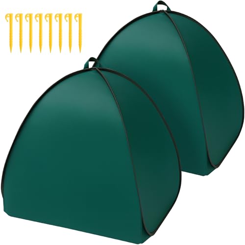 2 Pcs Pop Up Shrub Covers Frost Protection Tent, 38" x 36" x 36" Winter Plant Cover Freeze Protection, Warm Garden Plant Protector Tent for Protecting Outdoor Shrub Fruit Potted Plants from Snow & Ice - color: 36 x 36 x 38 inch