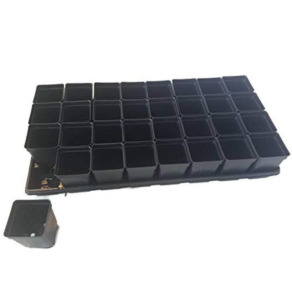Set of 3 Trays and 96-2.5" Square Extra deep pots